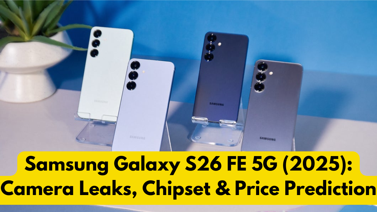 Samsung Galaxy S26 FE 5G (2025): Camera Leaks, Chipset & Price Prediction