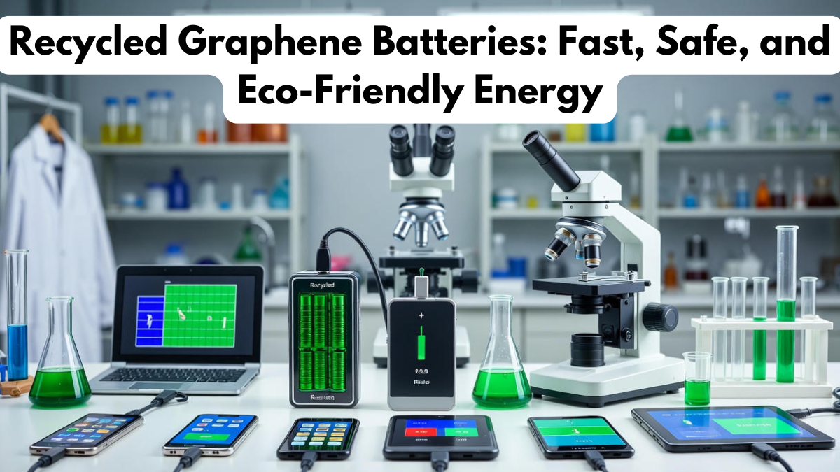 Recycled Graphene Batteries: Fast, Safe, and Eco-Friendly Energy