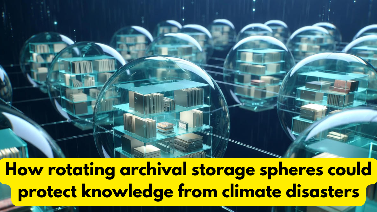 How rotating archival storage spheres could protect knowledge from climate disasters