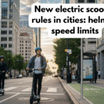 New electric scooter rules in cities: helmet, speed limits