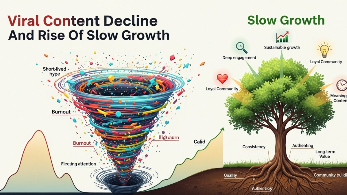 Viral Content Decline And Rise Of Slow Growth