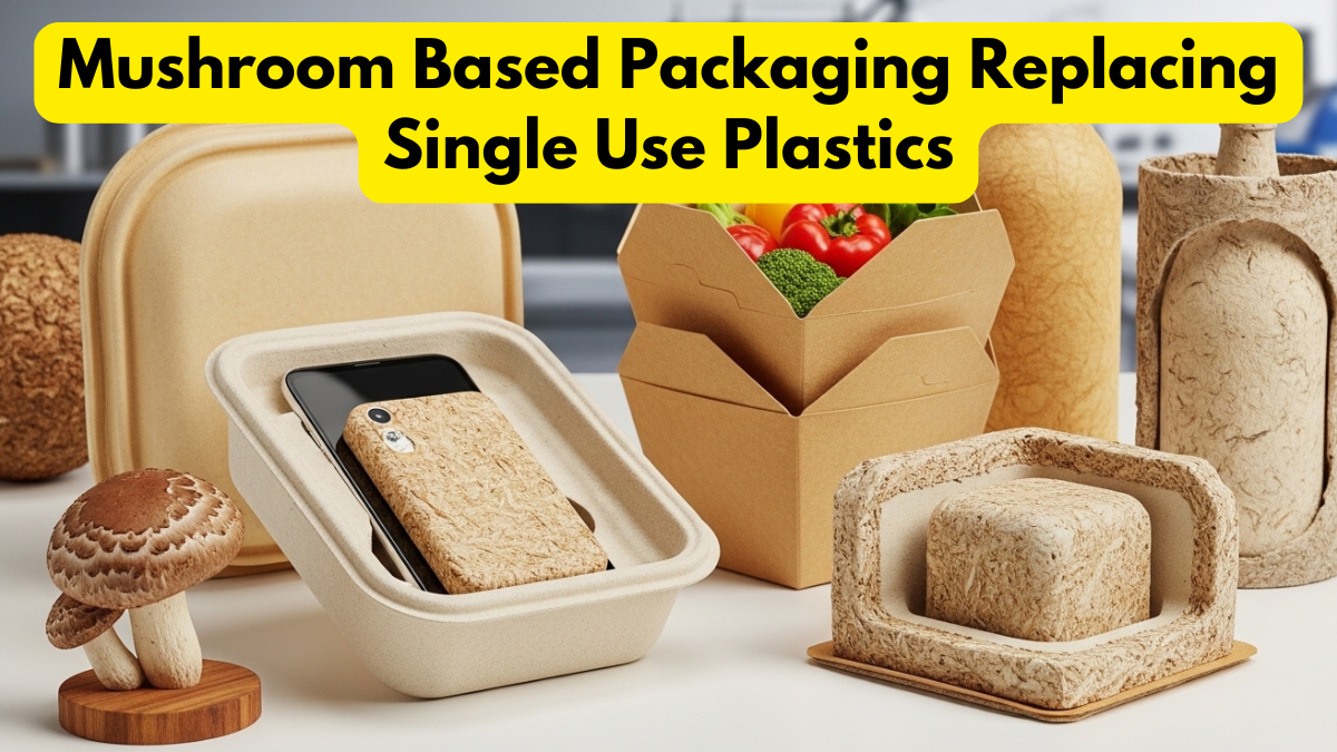 Mushroom Based Packaging Replacing Single Use Plastics