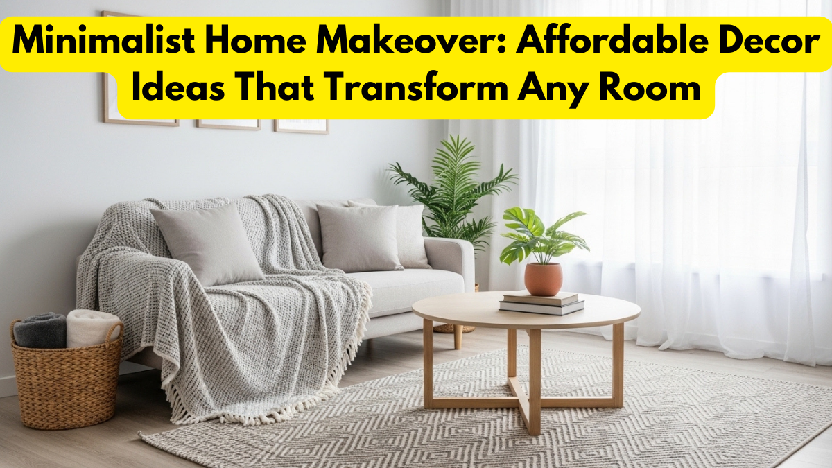 Minimalist Home Makeover: Affordable Decor Ideas That Transform Any Room